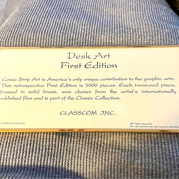 Art Desk Art First Edition Management Funny Comic Strip